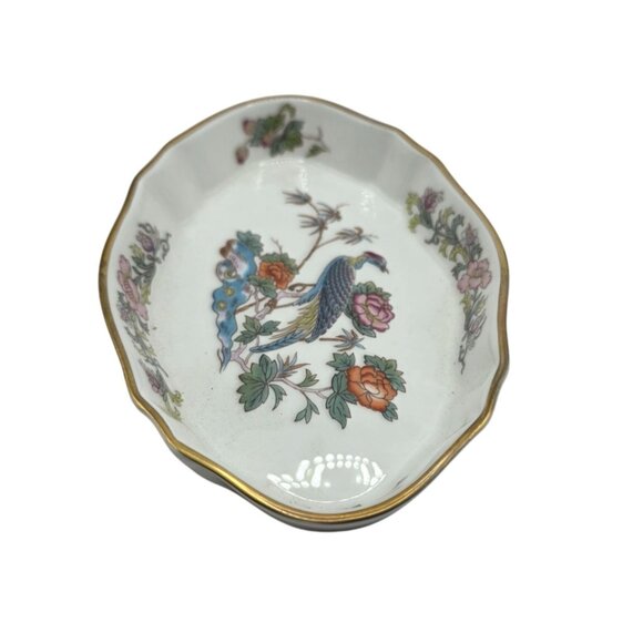 Wedgwood Kutani Crane Bone China Oval Trinket Dish - Picture 2 of 6